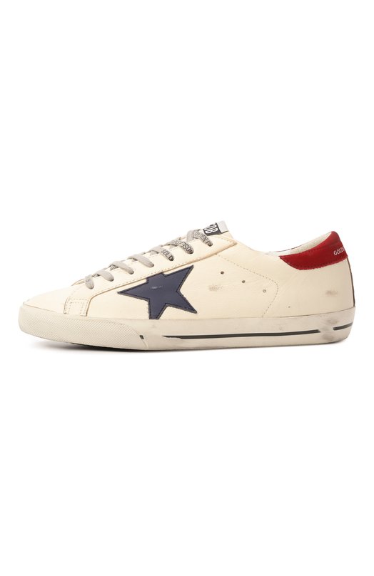 Кожаные кеды Super-Star Golden Goose Deluxe Brand GMF00101.F006839 Кремовый  GMF00101.F006839 Фото 4