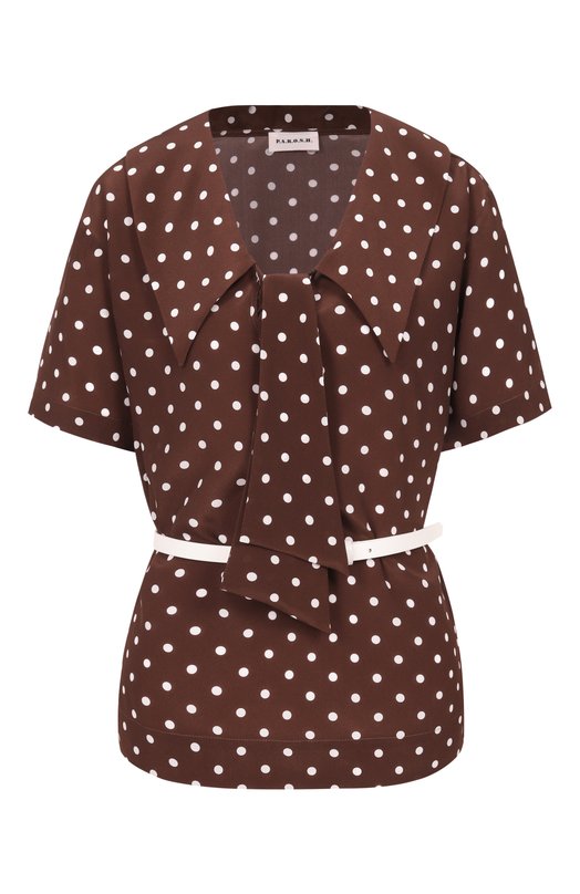 Шелковая блузка P.A.R.O.S.H. D313360/SBILL0 Коричневый D313360/SBILL0