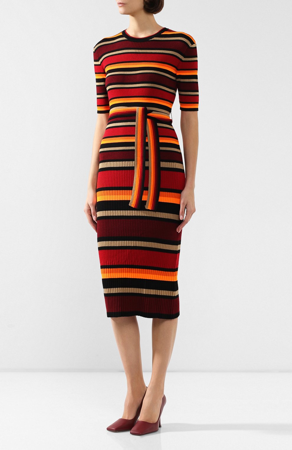 Платье с поясом VICTORIA, VICTORIA BECKHAM, арт. W2419KDR000324A, фото 3