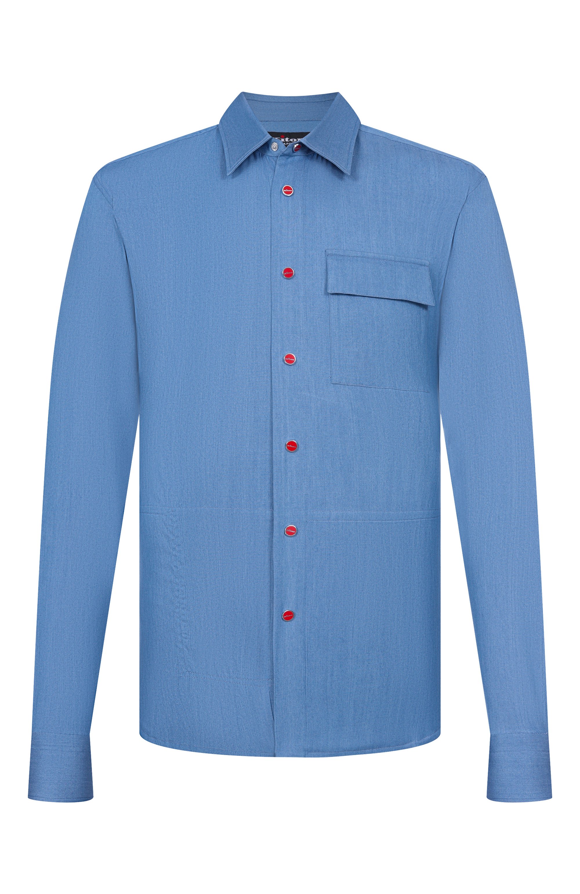 Хлопковая рубашка KITON, арт. UMCBUBAH09696, фото 1