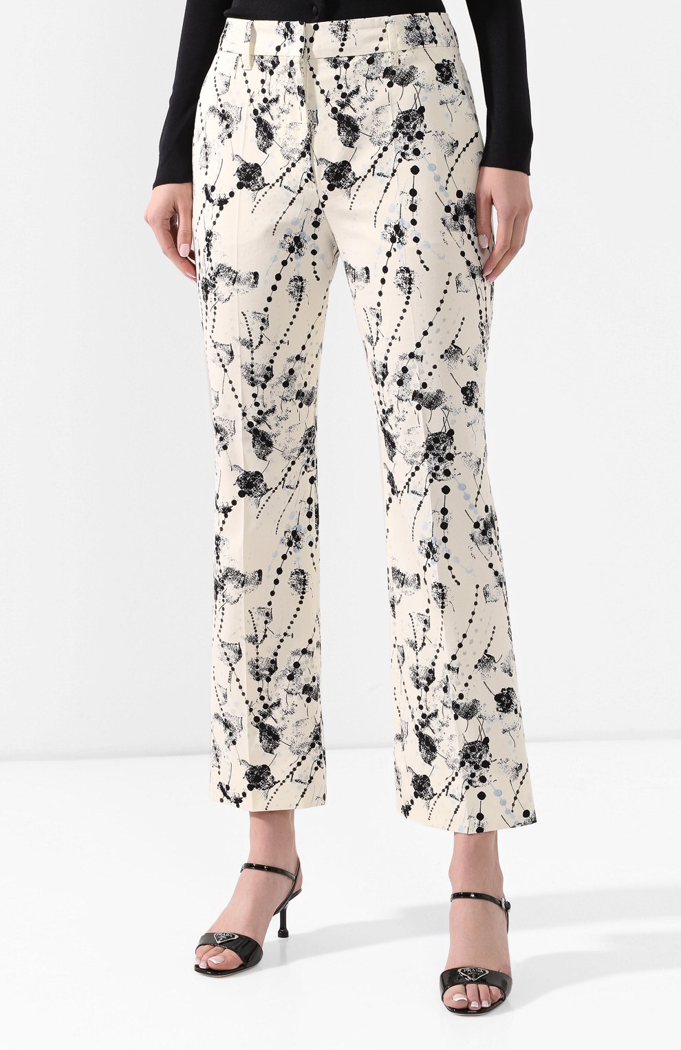 Шерстяные брюки PRADA, арт. P248D-1WXP-F0002, фото 3