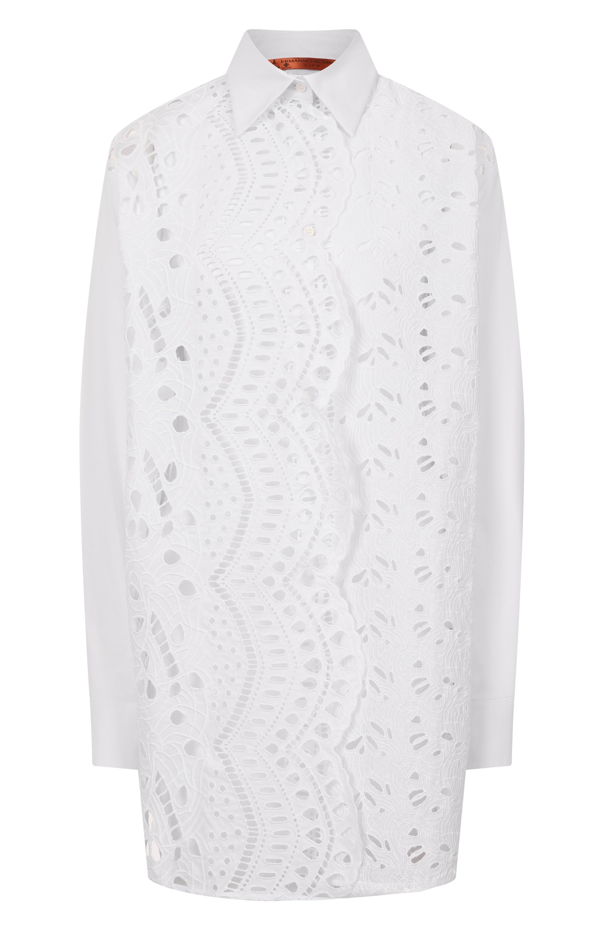 Хлопковая рубашка ERMANNO SCERVINO, арт. D464K613RXT, фото 1