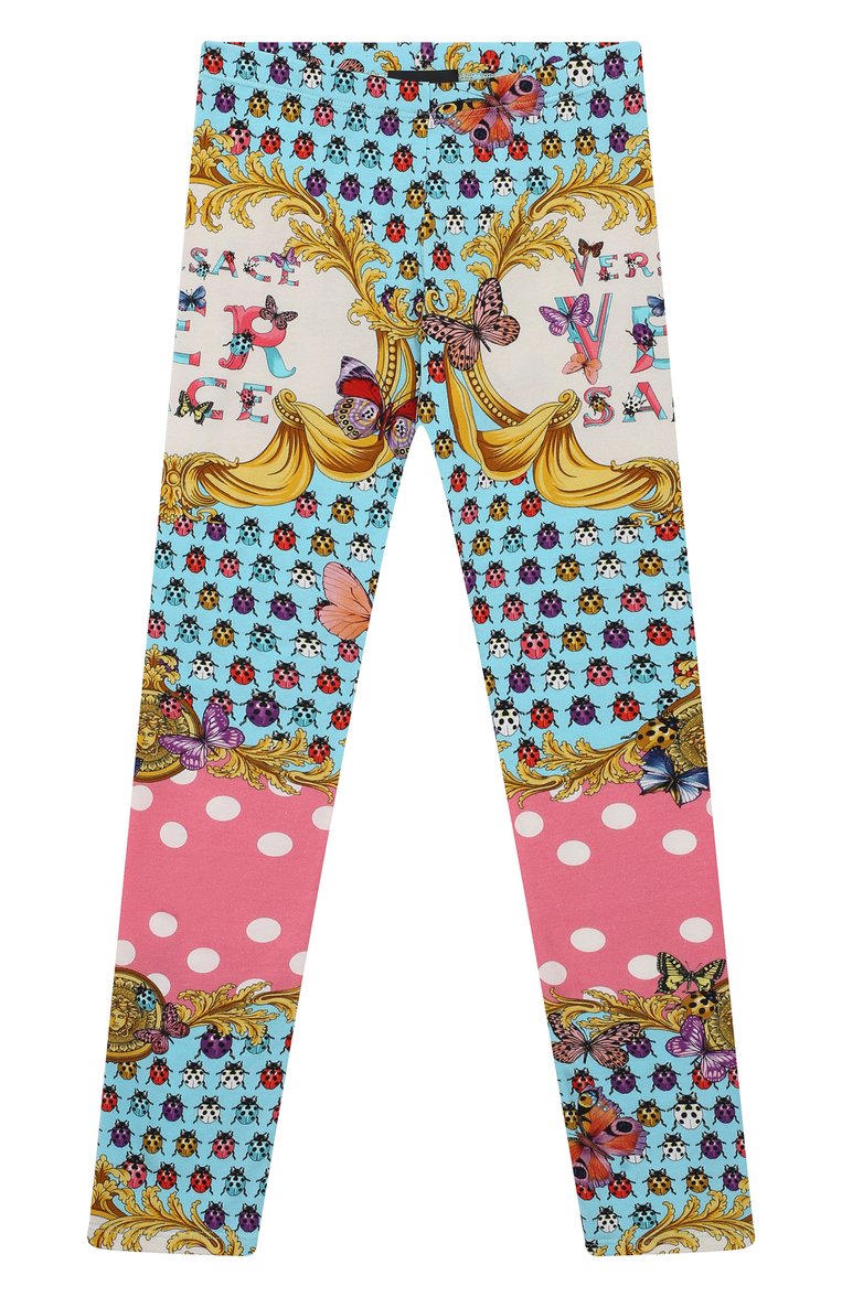 Хлопковые легинсы VERSACE, арт. 1000042/1A08131/8A-14A, фото 1