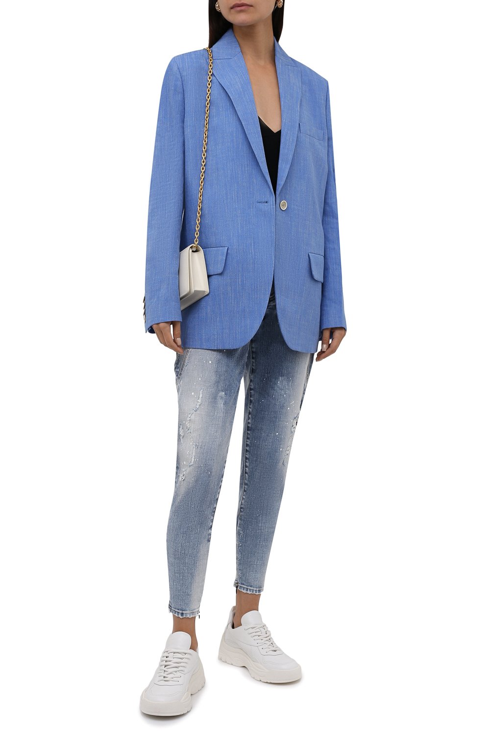 Джинсы DSQUARED2 тёмно-голубого цвета по цене 74850 руб., арт. S72LB0445/S30342, фото 2 Джинсы DSQUARED2, арт. S72LB0445/S30342, фото 2