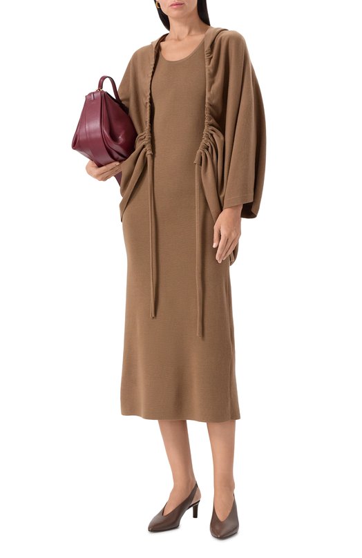 Шерстяной кардиган Max Mara ASTER Коричневый  ASTER Фото 2