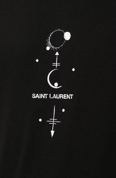 Хлопковая футболка SAINT LAURENT, арт. 603286/YBPQ2, фото 5