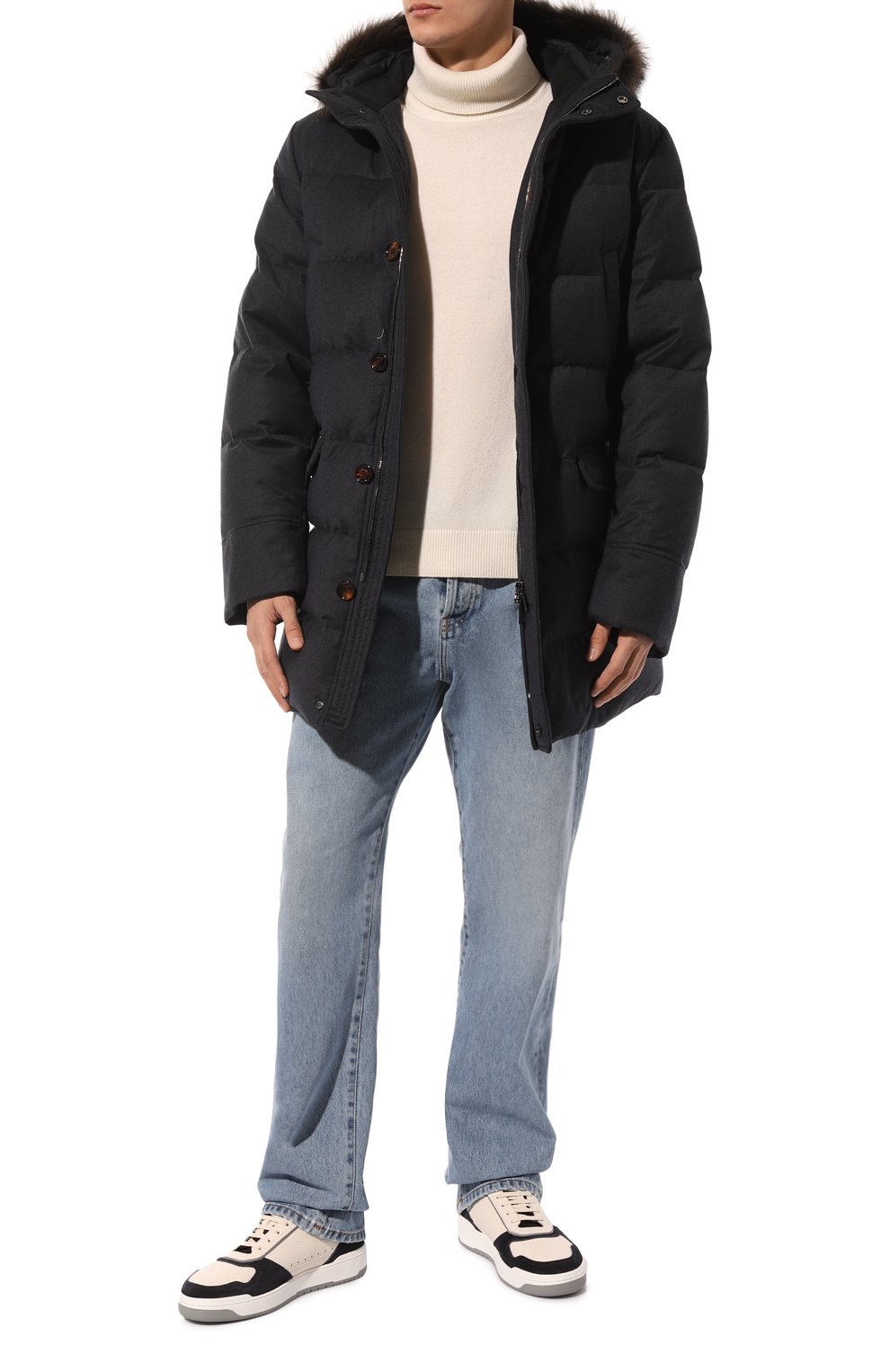 Пуховик barbieri-ll с отделкой из енота MOORER, арт. IREIBRA-LL_SET, фото 2