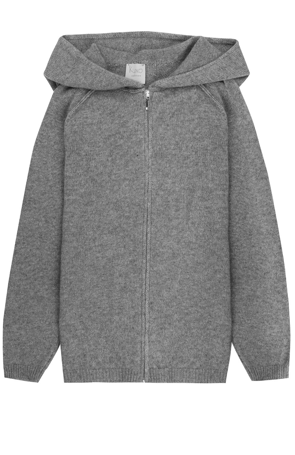 Вязаный кардиган на молнии с капюшоном KUXO, арт. P839-500/8A-12A, фото 1