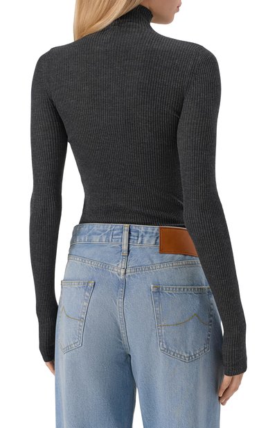 Шерстяная водолазка PETAR PETROV темно-серого цвета по цене 87700 руб., арт. F25K3, фото 4 Шерстяная водолазка PETAR PETROV, арт. F25K3, фото 4