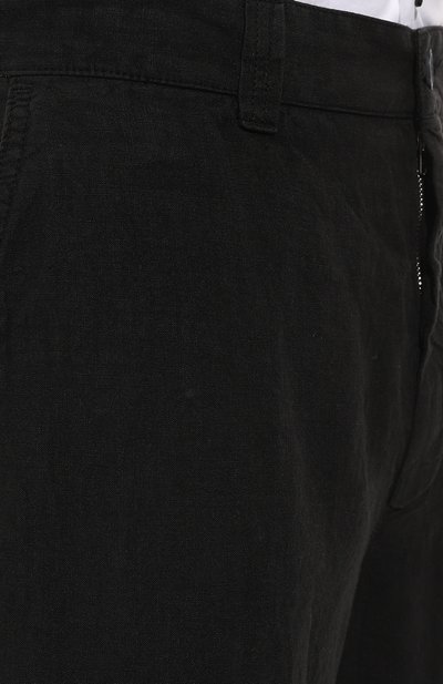 Льняные шорты 120% LINO черного цвета по цене 26350 руб., арт. 31ALIM2137/0000253/000, фото 5 Льняные шорты 120% LINO, арт. 31ALIM2137/0000253/000, фото 5