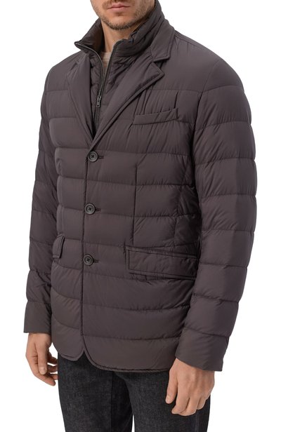 Пуховая куртка HERNO темно-коричневого цвета по цене 107500 руб., арт. PI001ULE/12456Z, фото 3 Пуховая куртка HERNO, арт. PI001ULE/12456Z, фото 3