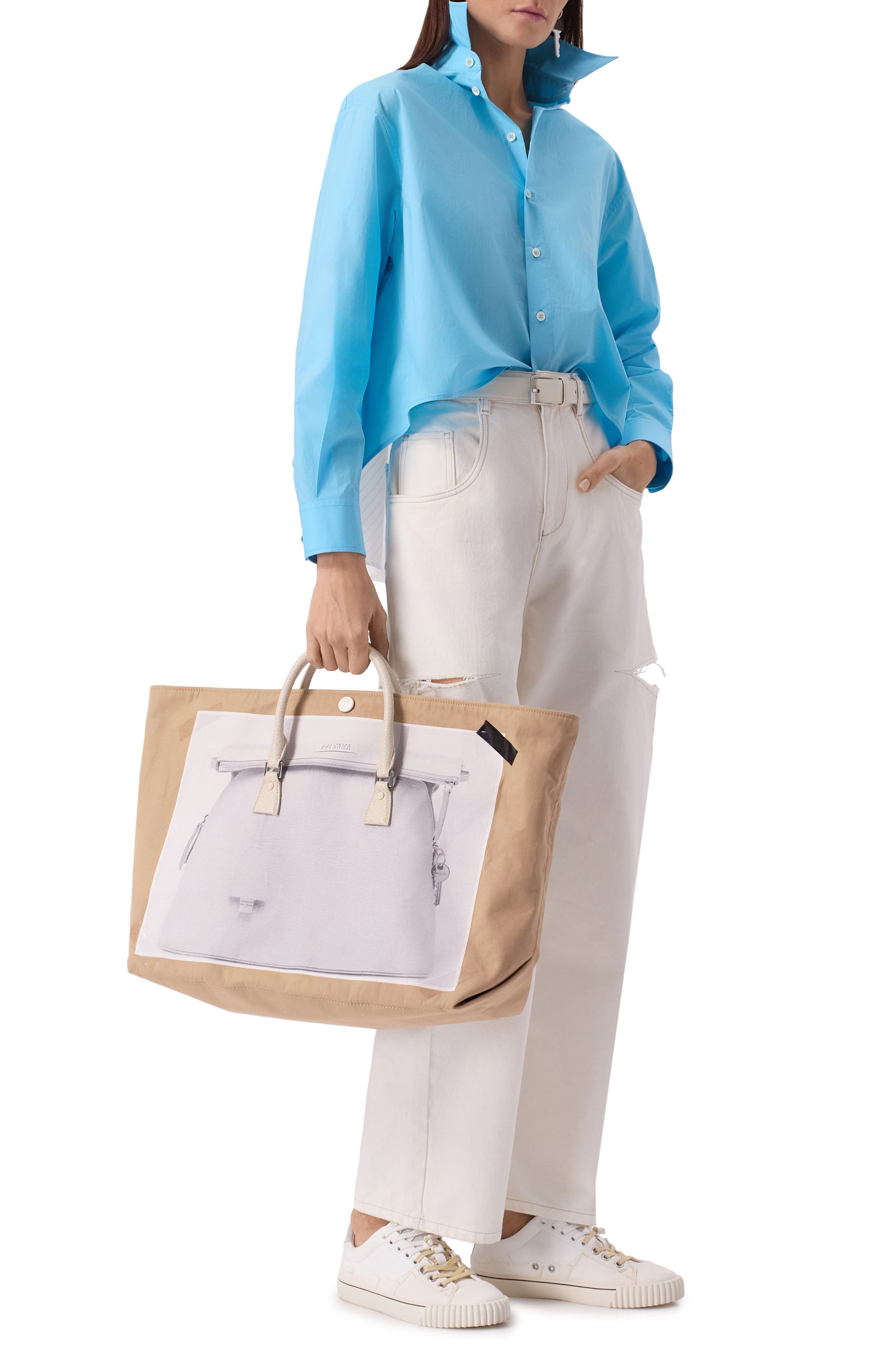 Сумка-тоут trompe l'oeil 5ac medium MAISON MARGIELA, арт. SB1WC0015/P6436, фото 9