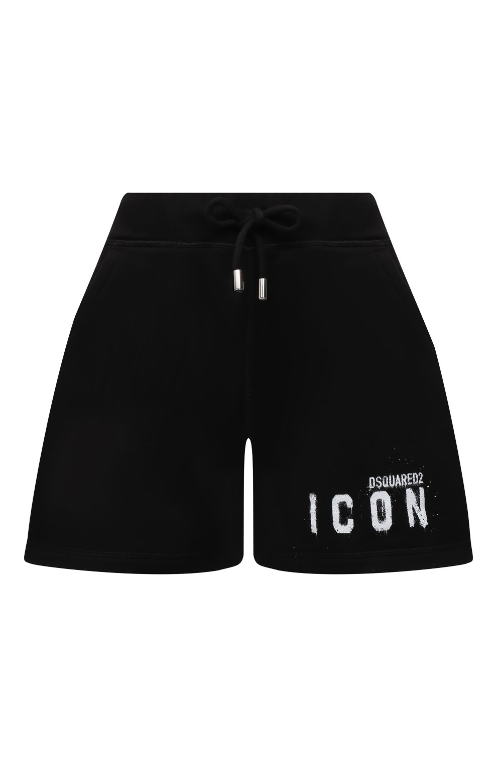 Хлопковые шорты DSQUARED2 черного цвета по цене 29950 руб., арт. S80MU0016/S25516, фото 1 Хлопковые шорты DSQUARED2, арт. S80MU0016/S25516, фото 1