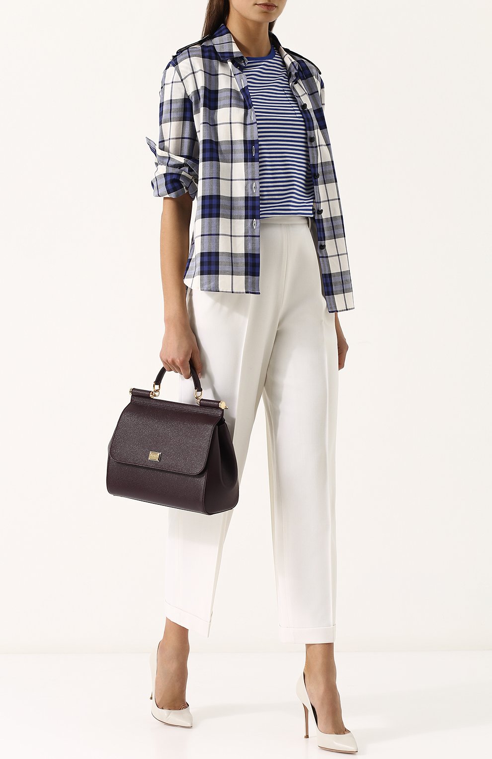 Хлопковая футболка в полоску с круглым вырезом RALPH LAUREN, арт. 290708491, фото 2