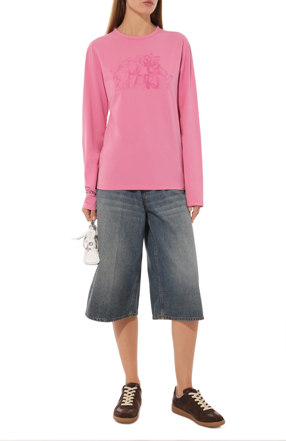 Хлопковый лонгслив MM6, арт. SH0GC0024/M20010, фото 2