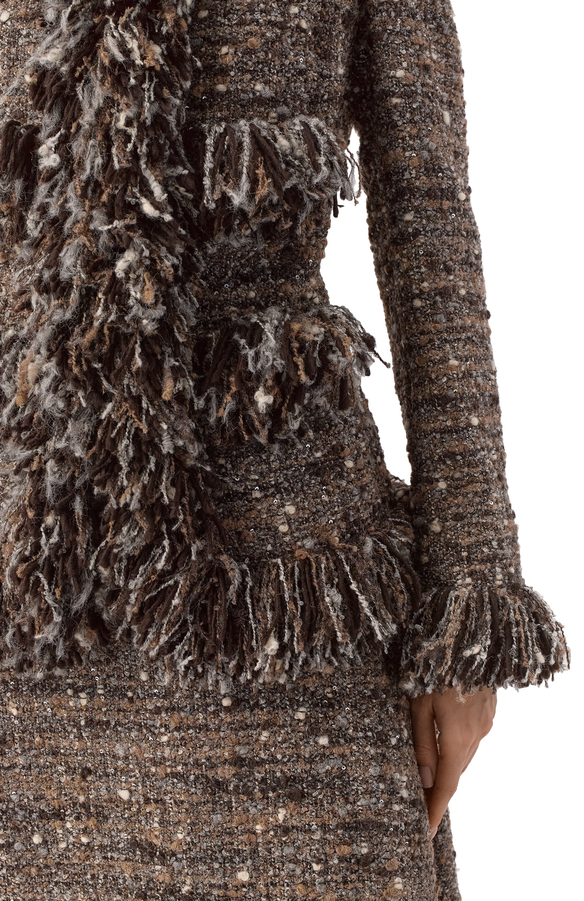 Шерстяной жакет GIAMBATTISTA VALLI коричневого цвета по цене 463500 руб., арт. 25FWSVCA6038/77GR0, фото 5 Шерстяной жакет GIAMBATTISTA VALLI, арт. 25FWSVCA6038/77GR0, фото 5