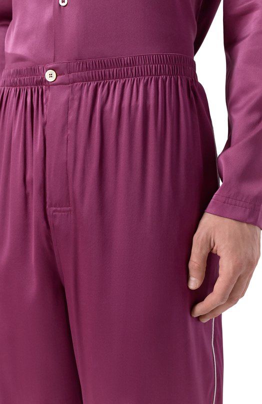 Шелковые домашние брюки Kiton UNWT010K0245H10 Розовый  UNWT010K0245H10 Фото 5