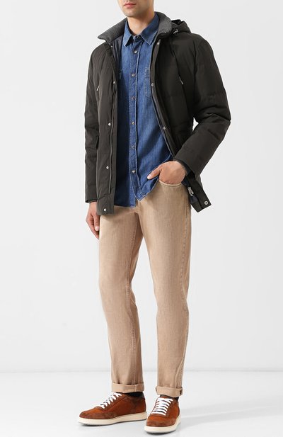 Джинсы  прямого кроя BRUNELLO CUCINELLI, арт. M051KD2210, фото 2