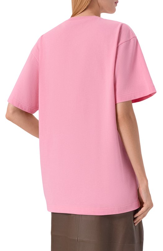 Хлопковая футболка Gucci 837959/XJHG9 Розовый  837959/XJHG9 Фото 4