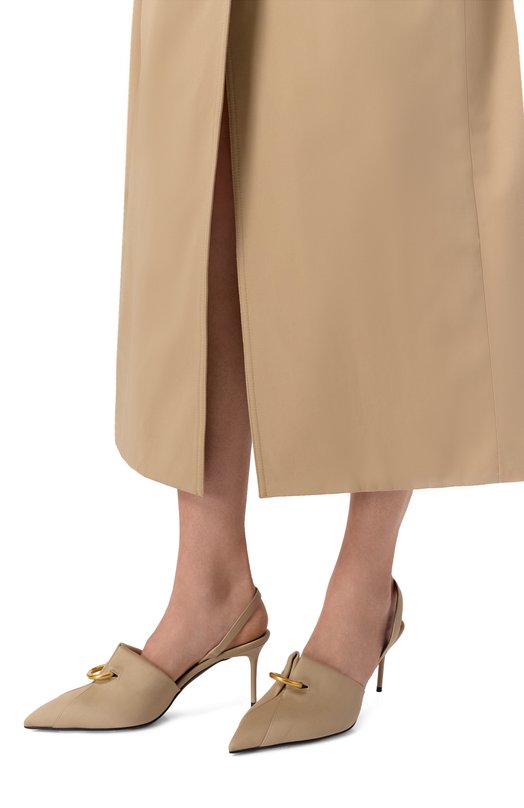 Текстильные туфли Balmain GN1UK190/TREN Бежевый  GN1UK190/TREN Фото 2