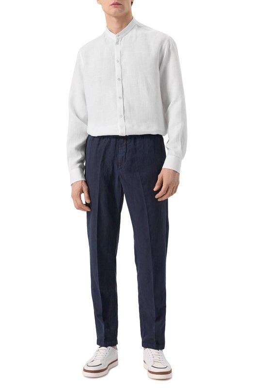 Льняная рубашка Emporio Armani 01SMGL/010F9 Белый  01SMGL/010F9 Фото 2