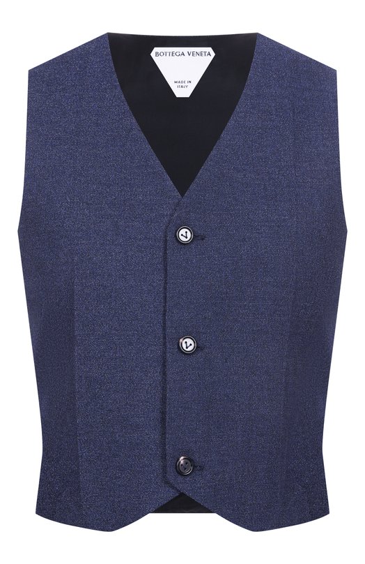 Шерстяной жилет Bottega Veneta 834988/V5VQ0 Синий 834988/V5VQ0