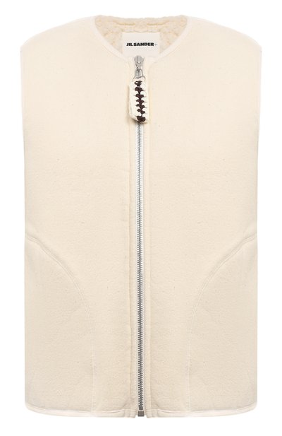 Женский двусторонний хлопковой жилет JIL SANDER, арт. J40FB0112/J20088