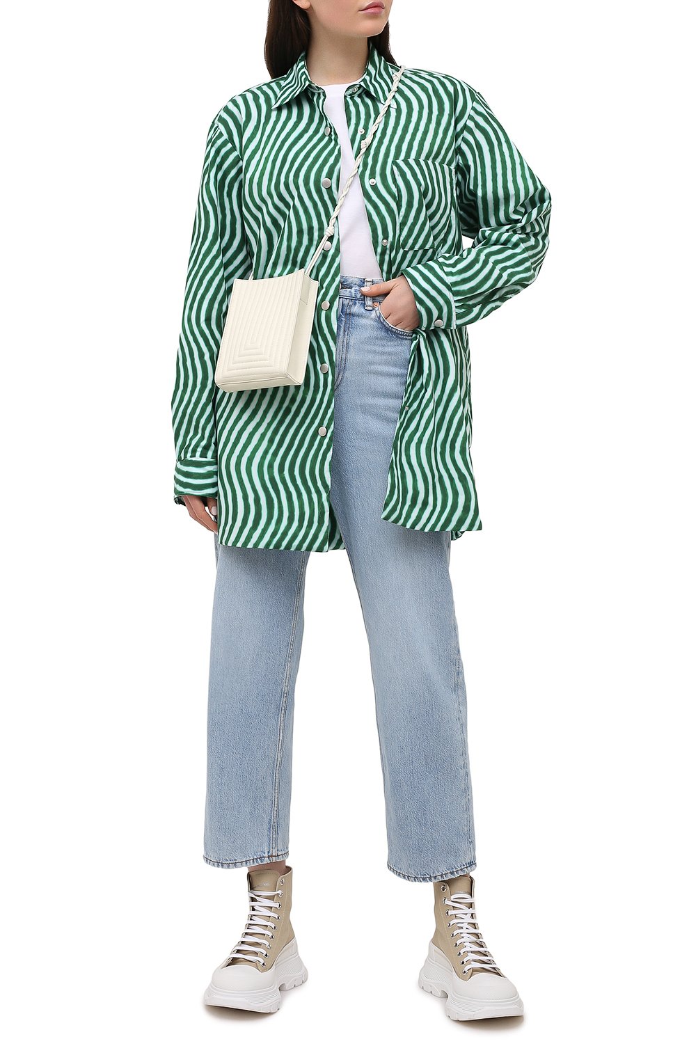 Джинсы ACNE STUDIOS голубого цвета по цене 29550 руб., арт. A00280, фото 2 Джинсы ACNE STUDIOS, арт. A00280, фото 2
