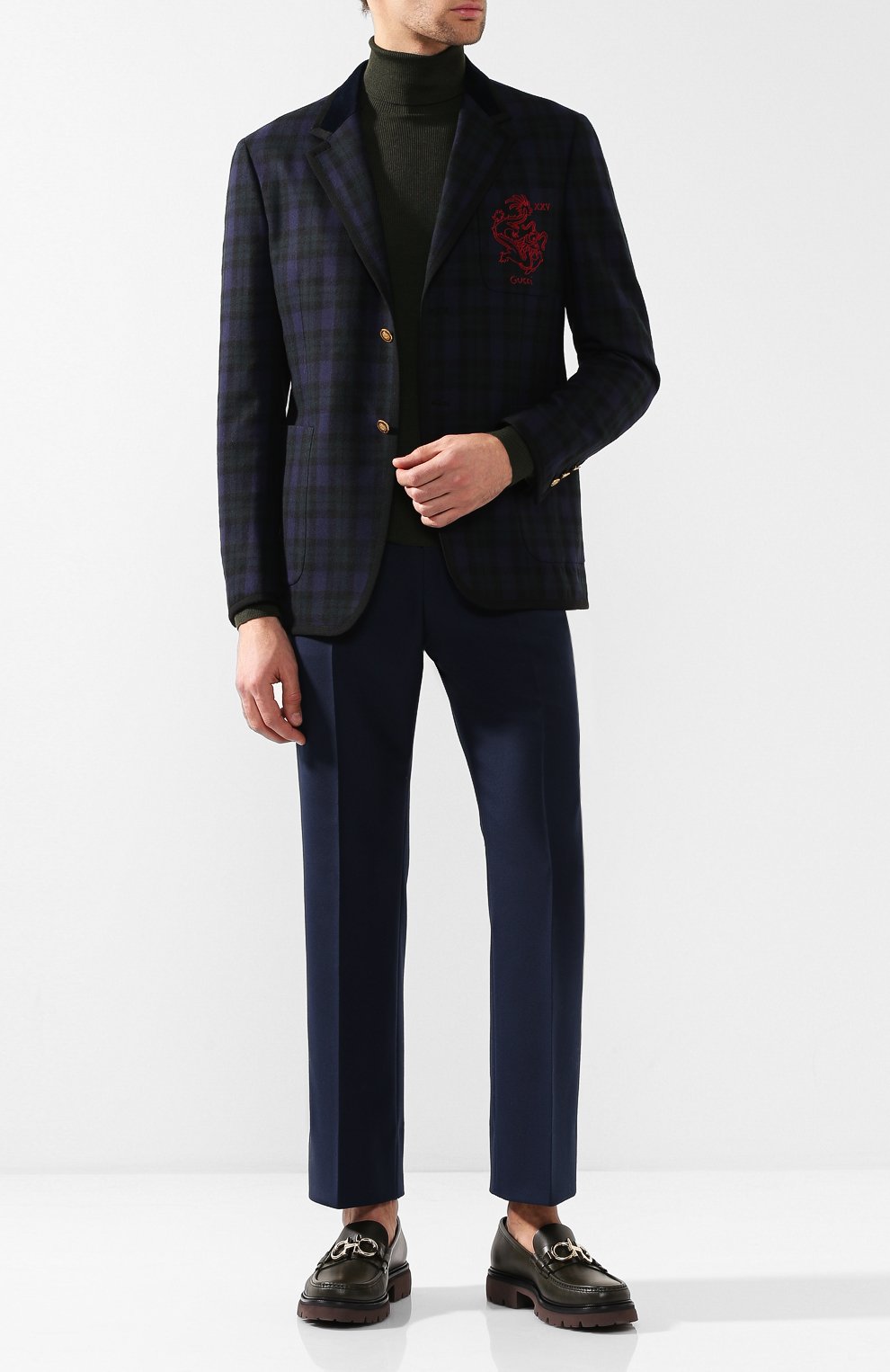 Укороченные брюки прямого кроя GUCCI, арт. 543495/Z442L, фото 2