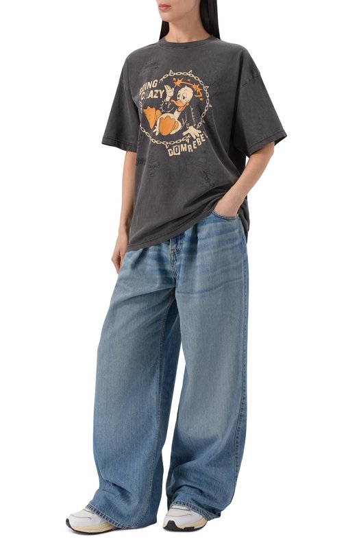 Хлопковая футболка DOMREBEL CRAY/T-SHIRT Серый  CRAY/T-SHIRT Фото 2