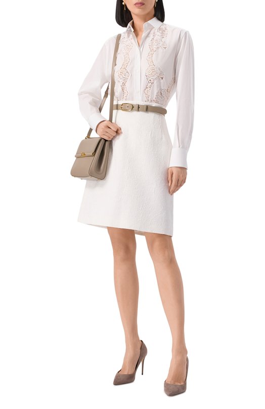 Хлопковая рубашка Dolce & Gabbana F5T32T/FUEAJ Белый  F5T32T/FUEAJ Фото 2