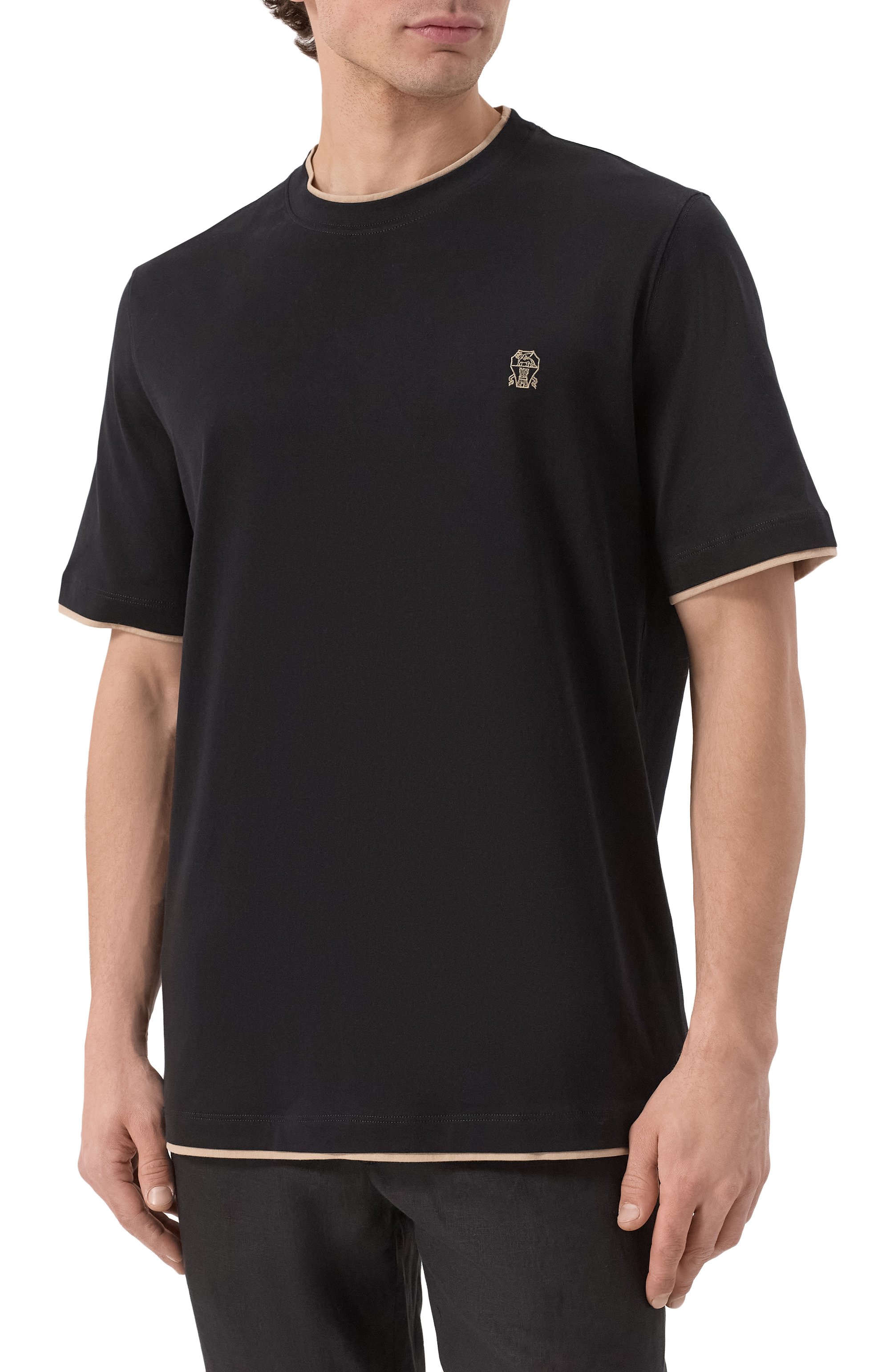 Хлопковая футболка BRUNELLO CUCINELLI, арт. M0B137427G, фото 3