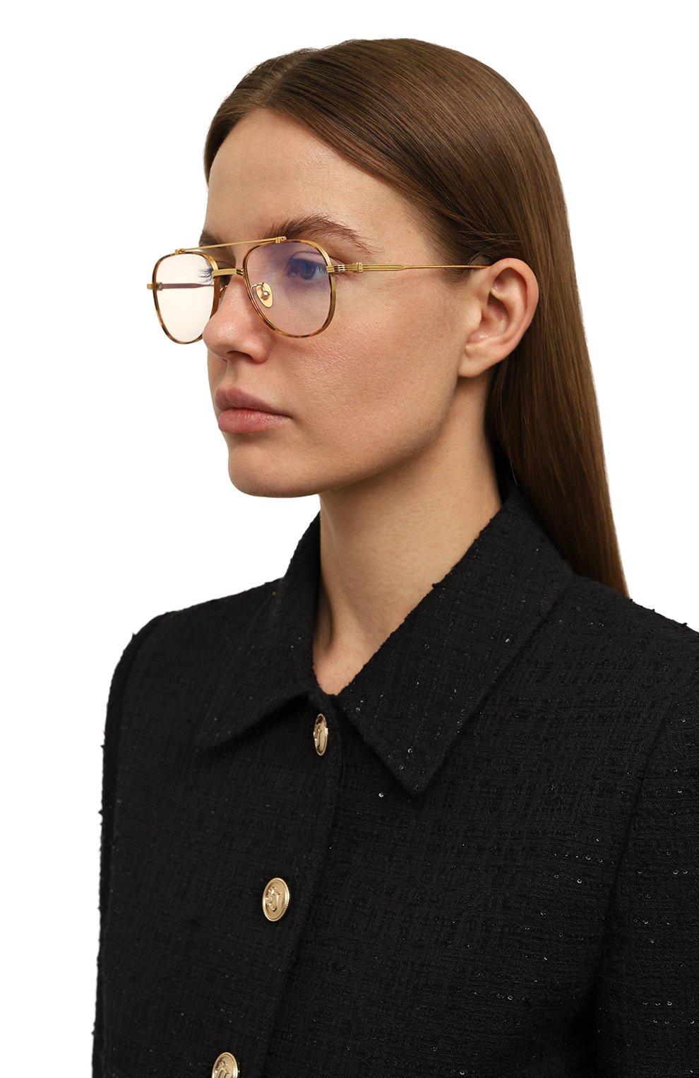 Оправа PROJEKT PRODUKT золотого цвета по цене 37500 руб., арт. CLCC3(G) C3G, фото 2 Оправа PROJEKT PRODUKT, арт. CLCC3(G) C3G, фото 2