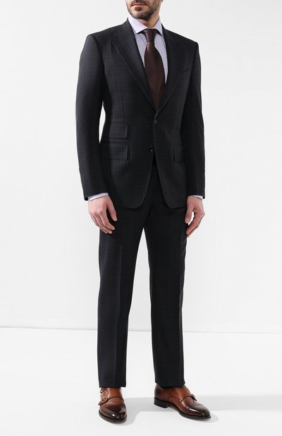 Хлопковая рубашка TOM FORD сиреневого цвета по цене 68250 руб., арт. 5FT150/94C1AX, фото 2 Хлопковая рубашка TOM FORD, арт. 5FT150/94C1AX, фото 2