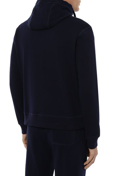 Хлопковая толстовка FEDELI темно-синего цвета по цене 59950 руб., арт. 7UI00642, фото 4 Хлопковая толстовка FEDELI, арт. 7UI00642, фото 4