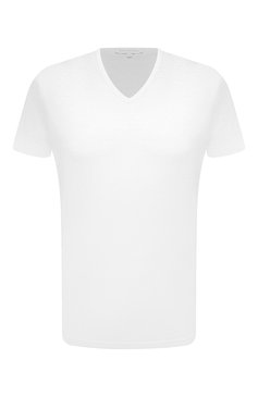 Мужская хлопковая футболка ZEGNA белого цвета, арт. N2M800070 | Фото 1 (Материал внешний: Хлопок; Длина (для топов): Стандартные; Рукава: Короткие; Кросс-КТ: домашняя одежда; Драгоценные камни: Проставлено; Материал сплава: Проставлено)