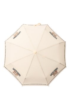Женский складной зонт MOSCHINO кремового цвета, арт. 8169-0PENCL0SE | Фото 1 (Материал: Синтетический материал, Текстиль, Металл; Нос: Не проставлено)