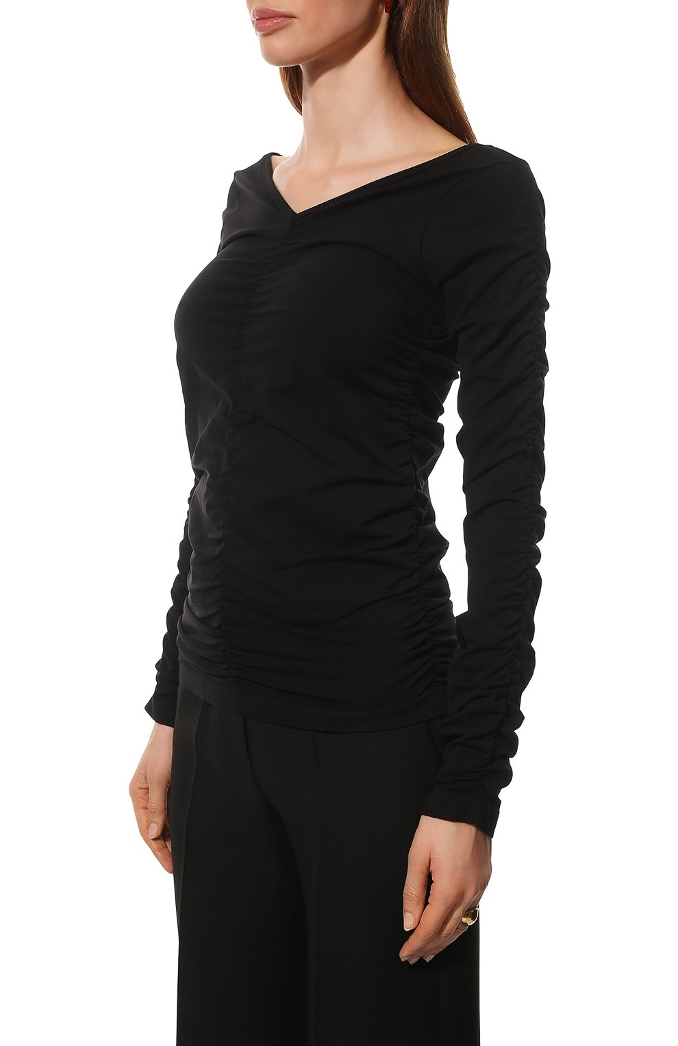 Топ HELMUT LANG черного цвета по цене 24350 руб., арт. L09HW507, фото 3 Топ HELMUT LANG, арт. L09HW507, фото 3