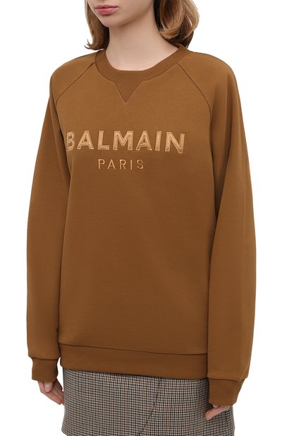 Хлопковый свитшот BALMAIN, арт. UF03691/I497, фото 3