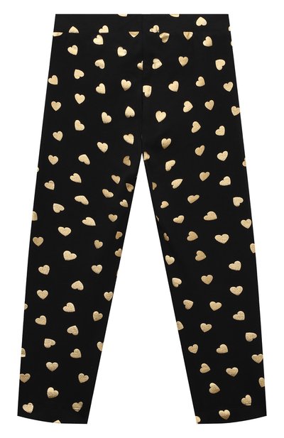 Хлопковые легинсы MOSCHINO черного цвета по цене 7680 руб., арт. HDP066/LBB3E/4-8, фото 2 Хлопковые легинсы MOSCHINO, арт. HDP066/LBB3E/4-8, фото 2