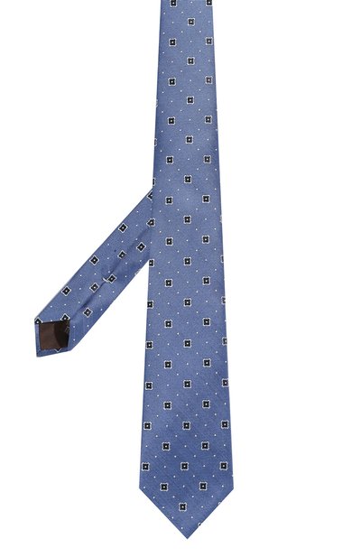 Шелковый галстук CANALI синего цвета по цене 15450 руб., арт. 18/HJ03953, фото 3 Шелковый галстук CANALI, арт. 18/HJ03953, фото 3