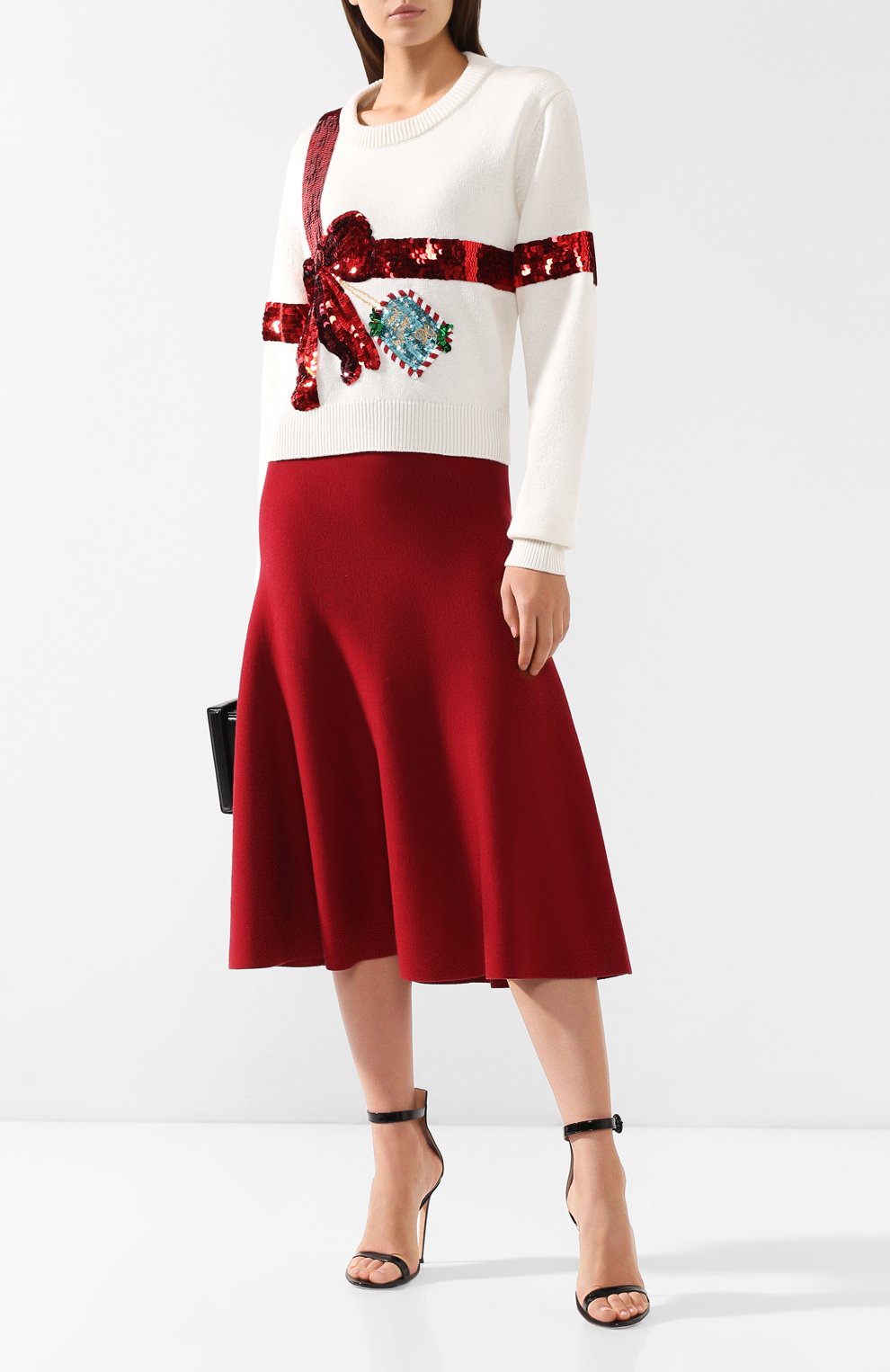 Кашемировый пуловер DOLCE & GABBANA белого цвета по цене 275000 руб., арт. FX364T/JAWLM, фото 2 Кашемировый пуловер DOLCE & GABBANA, арт. FX364T/JAWLM, фото 2