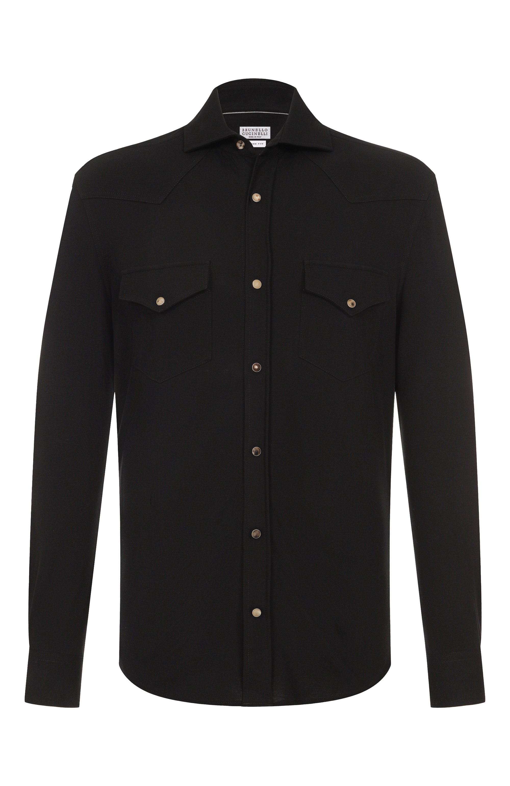 Хлопковая рубашка BRUNELLO CUCINELLI, арт. ME8546666, фото 1