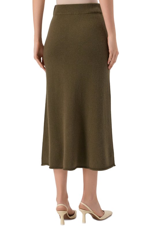 Кашемировая юбка Addicted MK015-1 Хаки  MK015-1 Фото 4