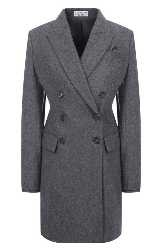 Шерстяное платье Brunello Cucinelli M038PA5427 Серый M038PA5427