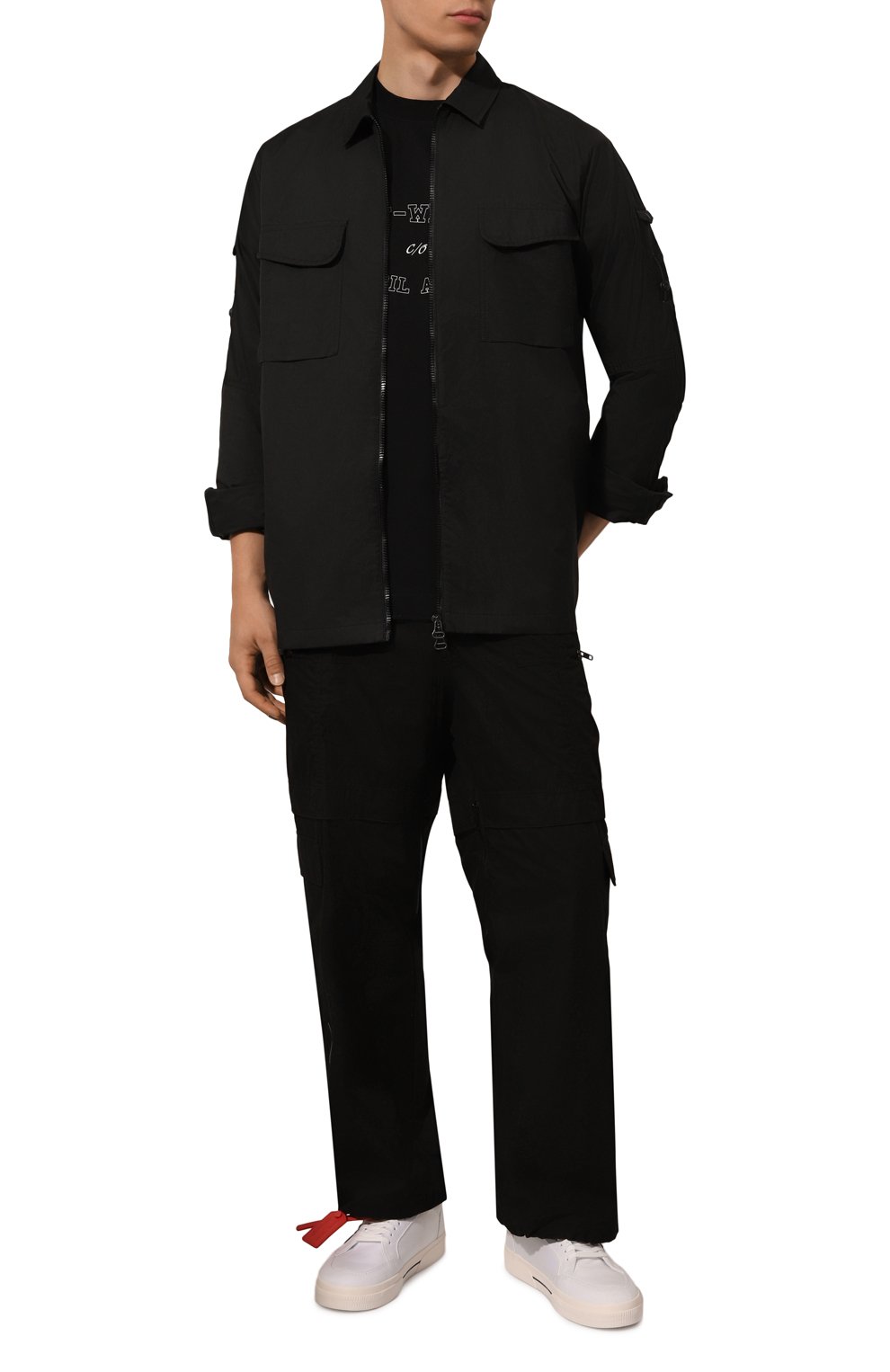 Хлопковая футболка OFF-WHITE, арт. 0MAA120F24JER00M, фото 2