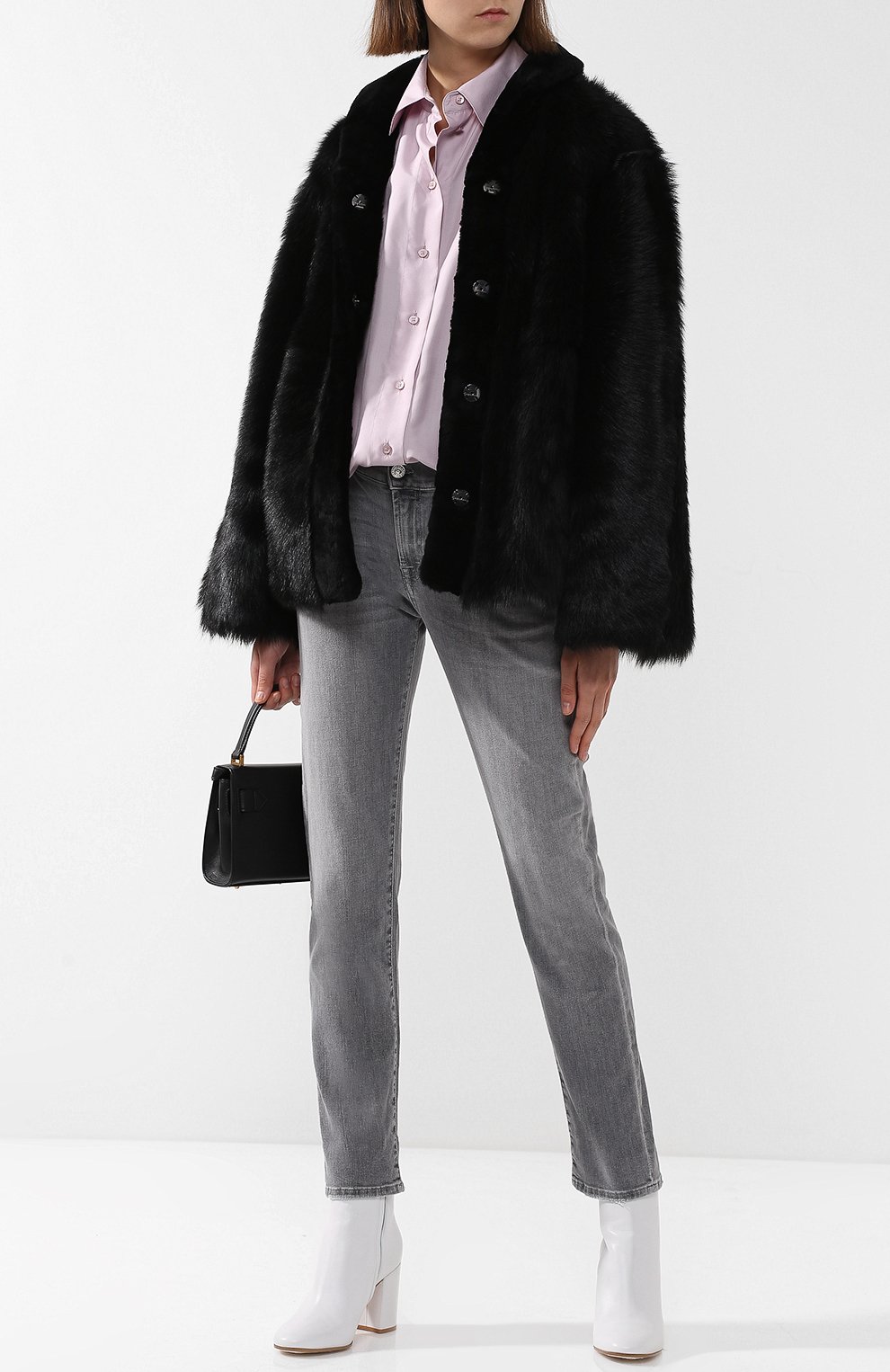 Укороченная шуба из овчины GIORGIO ARMANI, арт. 1AB01P/1AP01, фото 2