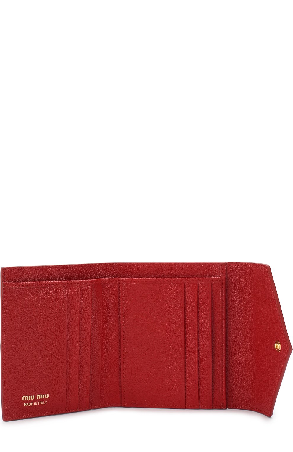 Кожаный кошелек с логотипом бренда MIU MIU, арт. 5MH014-2BC3-F0002, фото 3