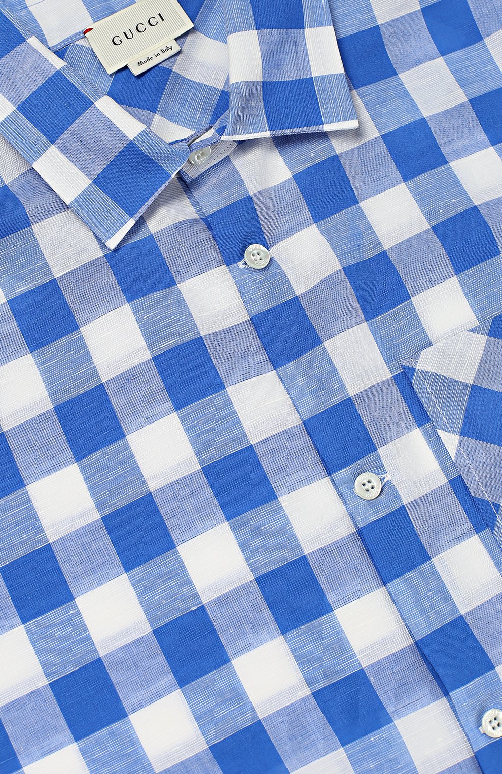 Рубашка из смеси хлопка и льна GUCCI, арт. 452275/XB381, фото 2