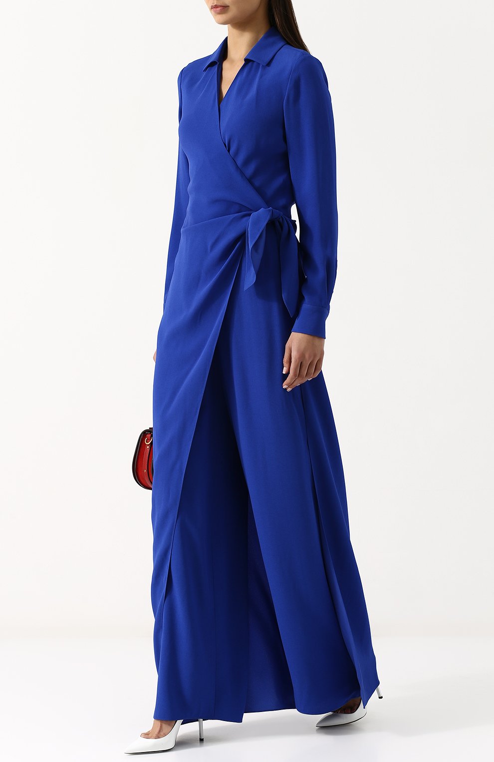 Однотонный приталенный комбинезон из вискозы RALPH LAUREN, арт. 290707925, фото 2